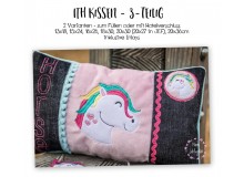 Stickdatei - ITH Kissen Blanko 3teilig